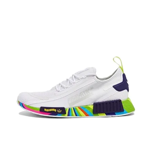 Adidas Originals NMD_R1 Амортизирующие Шок Absorbers Противоскользящие Устойчивые к Износу Низкий Топ Беговые кроссовки Мужские Белые