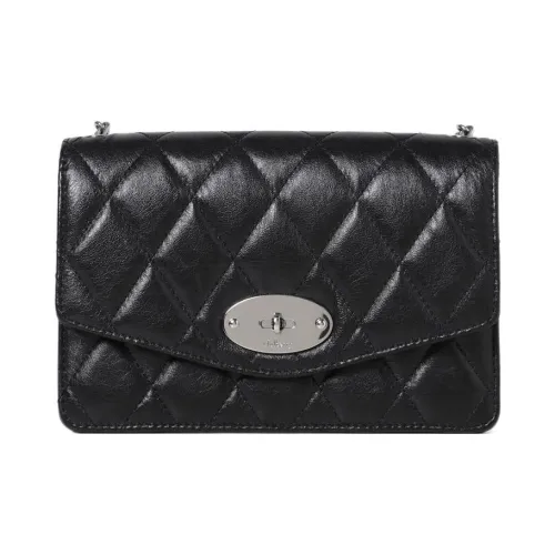 Mulberry Darley Patchwork Bright Calfskin Crossbody Bag Regular Women's Black