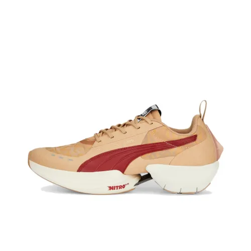 PUMA Fast R Nitro Elite Low Топ Беговые кроссовки Мужские Коричневые