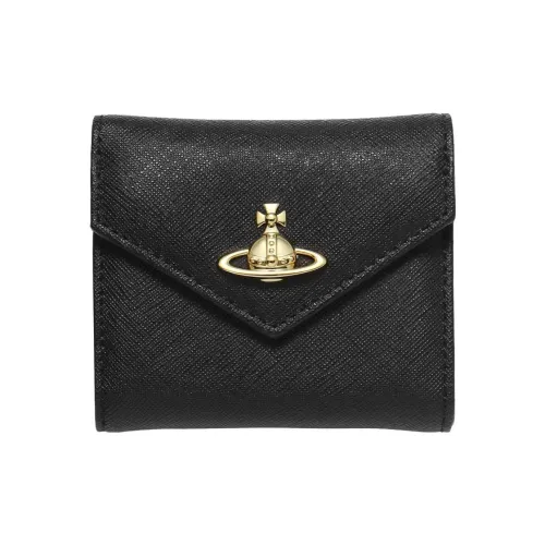 Vivienne Westwood кожаный кошелек женский черный