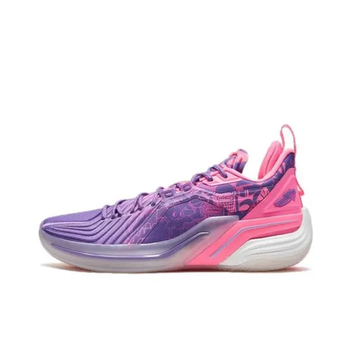 XTEP Jeremy Lin Three Generations Баскетбольные кроссовки Низкий Топ Розовый Фиолетовый Персиковый Розовый Мужской