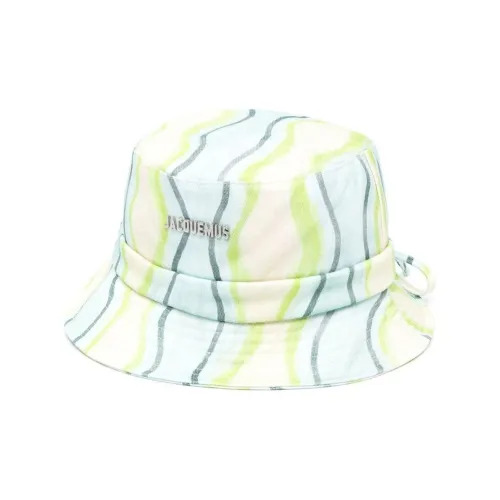 Jacquemus Cotton Bucket Hats Зеленый Мужской