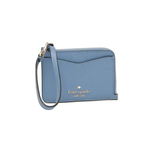 Kate Spade Кожа Паспорт Кошелек Держатель для карт Маленький Женский Синий