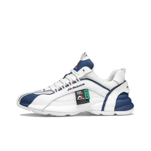 KOLUMB Низкий топ Casual Мужской Белый Синий