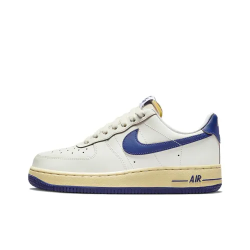 Nike Air Force 1 Slip-Resistant Low Top Скейтборд Кроссовки Женские Белые Синие