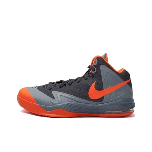 Nike Амортизация Износостойкий MID Топ Беговые кроссовки Мужские Черный Серый