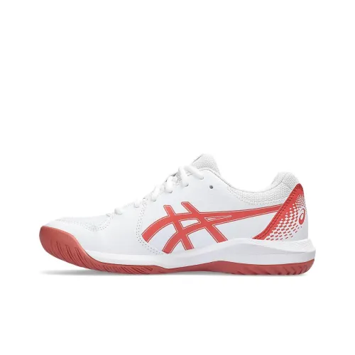 Asics Гель Dedicate 8 Low Топ Кроссовки для тенниса Женские Белые Красные