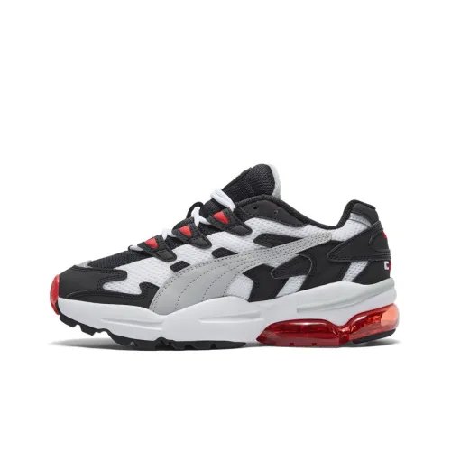 PUMA CELL Series Низкий Топ Толстая Подошва Кроссовки Унисекс Черный Белый