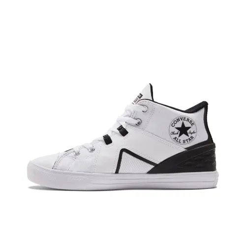 Converse Chuck Taylor All Star FLUX Ultra MID Top Canvas Shoes Unisex White Black