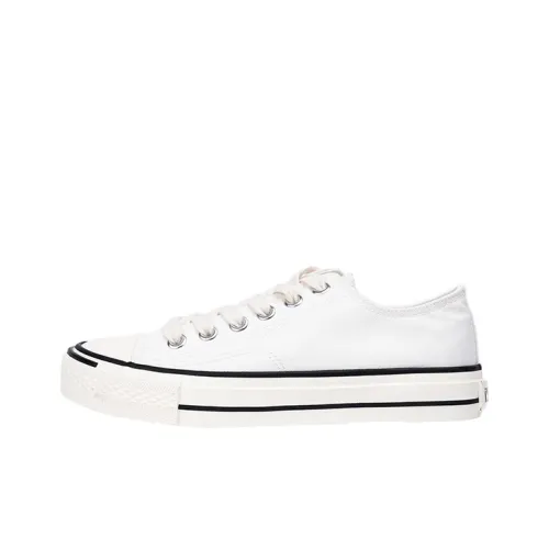 ISTEP Low-Top Canvas Shoes White Women's