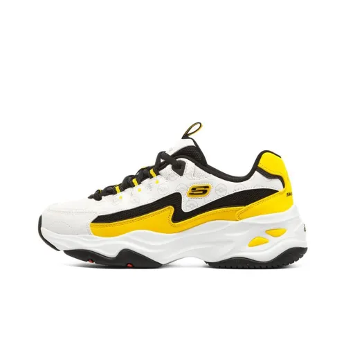 Skechers D'LITES 4,0 4,0 Покемон Коллаборация Низкий Топ Толстая Подошва Кроссовки Женские Черный Белый Желтый