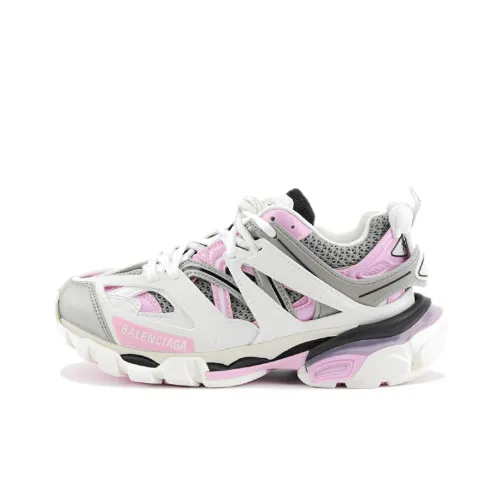 Balenciaga Track 1,0 Low Топ Толстоподошвенные кроссовки Женские Серый Розовый Белый