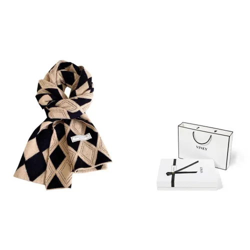 VINEY Вязаные шарфы Черный Женские