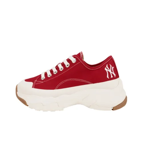 MLB Chunky High Low New York Yanker Slip Resistant Abrasion Resistant Low Top Creamy Footwear Unisex Red MLB Chunky High Low New York Yanker Slip Resistant Abrasion Resistant Низкий Топ Кремовый Обувь Унисекс Красный