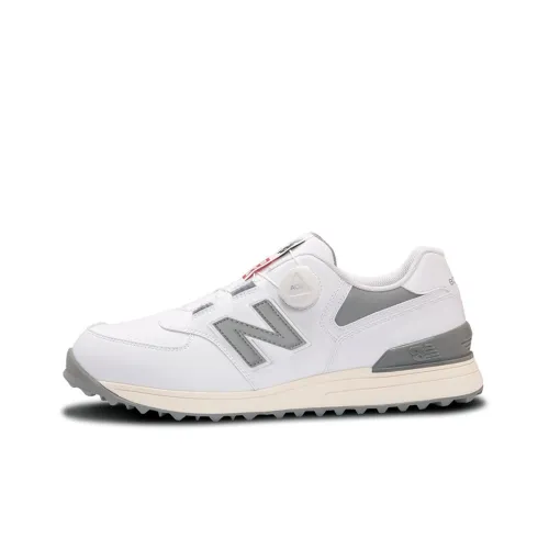 New Balance NB 574 V3 Low Топ Обувь для гольфа Унисекс Белый Серый