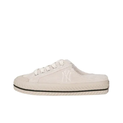 MLB Playball Mule Slip Resistant Abrasion Resistant Теплоизоляционный Low Top Кеды Унисекс Белый