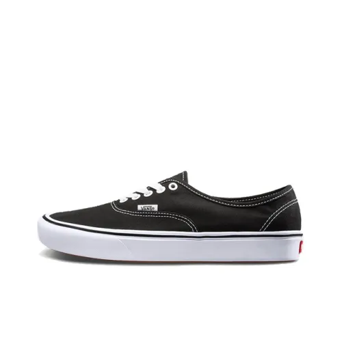 Vans Authentic Comfycush Устойчивые к истиранию Низкие Кеды Унисекс Черный Белый