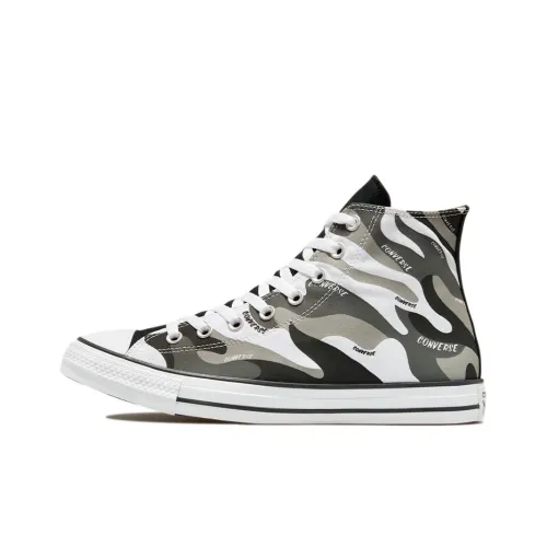 Converse Chuck Taylor All Star High Топ Кеды Унисекс Черный Белый Серый Камуфляж