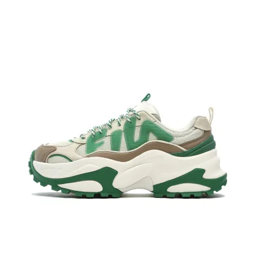 FILA CELLA Low-Top массивные кроссовки Светло-зеленый горошек Женские