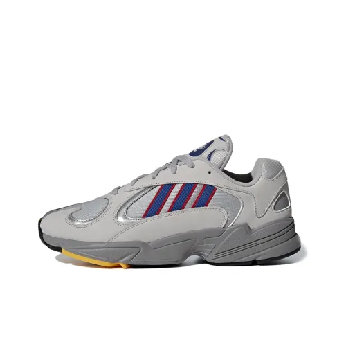Adidas Originals YUNG 1 Slip Резистентный к истиранию Низкий Топ Толстая подошва Кроссовки Унисекс Серый