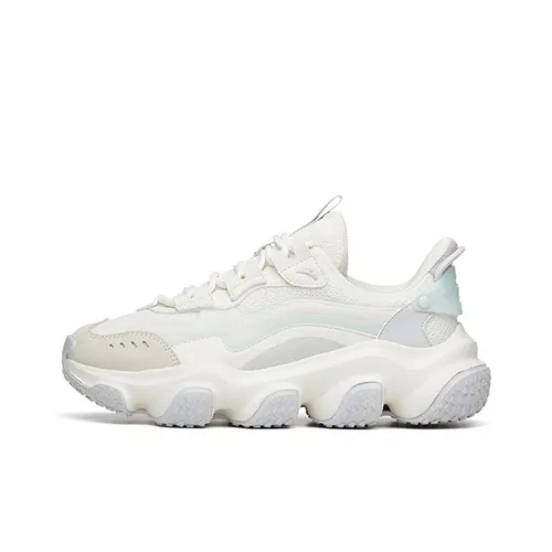 ANTA Life Collection Zhou White 2,0 Амортизаторы Slip-resistant Низкий топ Толстая подошва Кроссовки Женские Белый Серый Зеленый