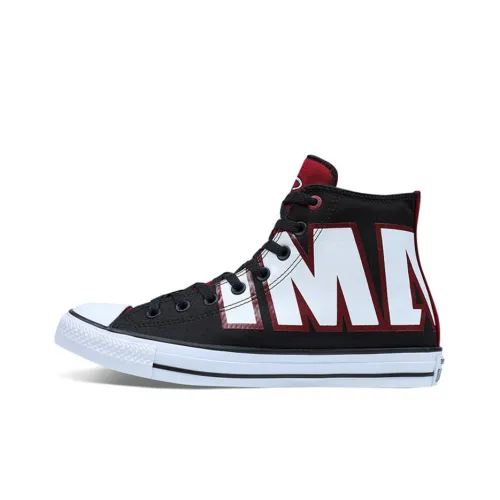 Converse Chuck Taylor All Star Miami Heat High Top Shoes Unisex Black Конверс Чук Тейлор Ол Стар Майами Хит Хай Топ Кеды Унисекс Черный