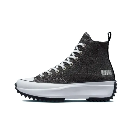 Converse Run Star Hike Прозрачные Штрихкод Высокие Кеды Унисекс Графитовый Серый