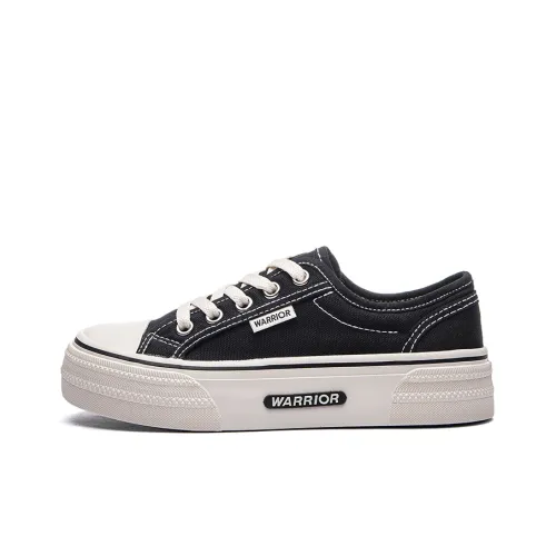 Warrior Low Top Canvas Shoes Black Women's
