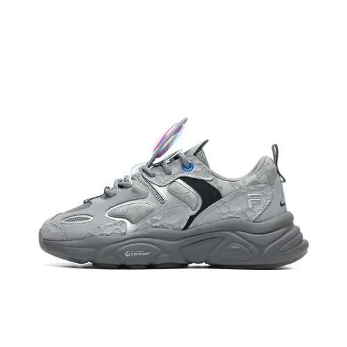 FILA Mars 2 Mars 2,0 Mons Износостойкий и Легкий Низкий Топ Кроссовки с Толстой Подошвой Мужские Сплав Серый