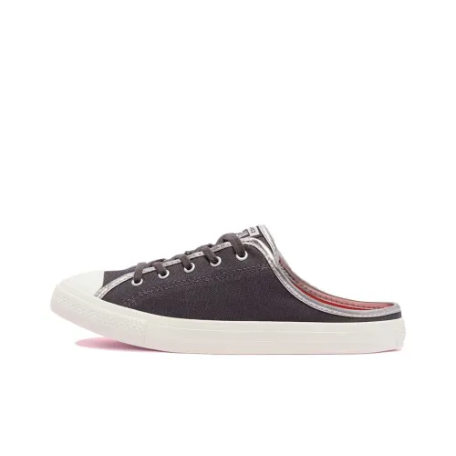 Конверс All Star Dainty Mule Аbrasion Resistant Дышащий Низкий Топ Кеды Женские Коричнево-красный