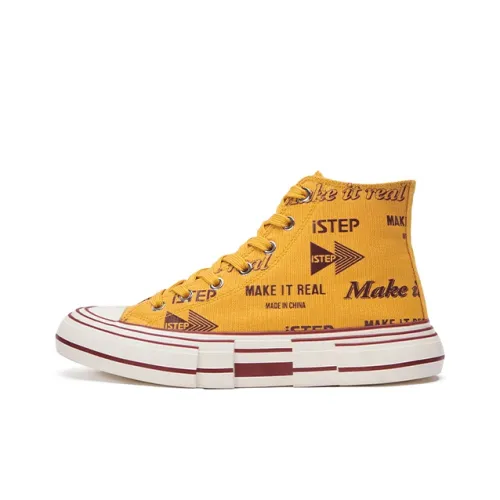 ISTEP High-Top Canvas Shoes Ginger Yellow Men's