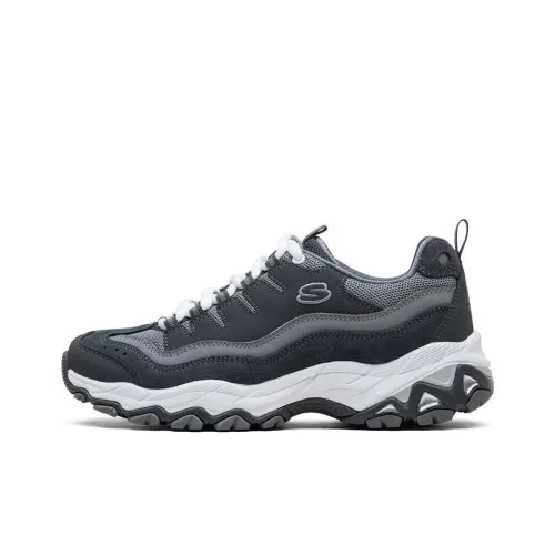 Skechers Encore Low Топ Толстая подошва Кроссовки Женские Темно-серый