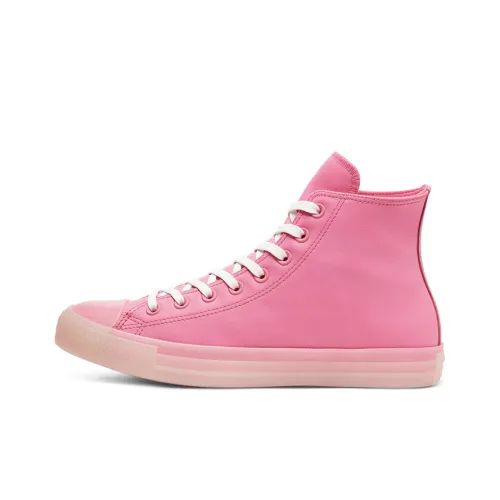 Converse Chuck Taylor All Star Унисекс Неон Кожа Высокие Кеды Унисекс Розовый