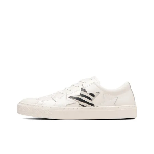 Конверс All Star Coupe EPAIS TRIOSTAR AM Бык Низкие Кеды Унисекс Белый Зебра Японская Версия