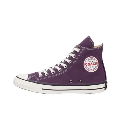 Конверс Addict COACH Canvas Hi High Топ Кеды Унисекс Фиолетовый