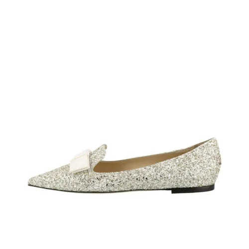 Jimmy Choo Gala Планшет Низкий вырез Повседневная обувь Женская Лунный свет Серебряный