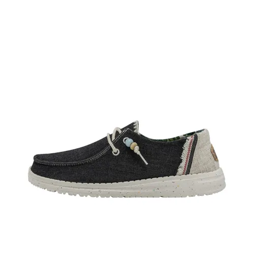 Heydude Low-Top Canvas Shoes Black Women's