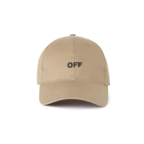 Off Белые хлопковые кепки унисекс бежевые
