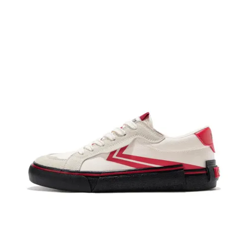 Feiyue Low Top Canvas Shoes Unisex Beige Red Фэйюэ Низкие Кеды Унисекс Бежевый Красный