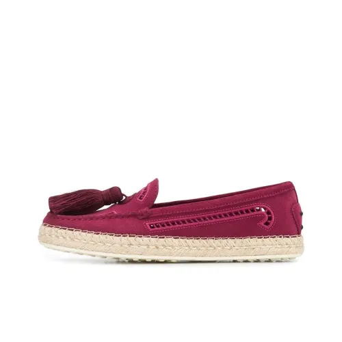 TOD'S Espadrilles Женские Розовый Красный