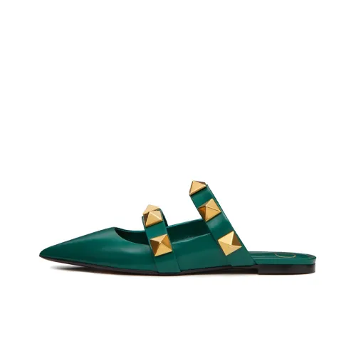 Valentino Roman Stud Garavani Casual Women's Emerald Green