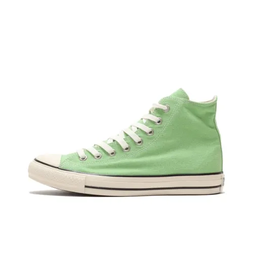 Конверс US Lo HI High Топ Кеды Унисекс Неоновый зеленый Японская версия