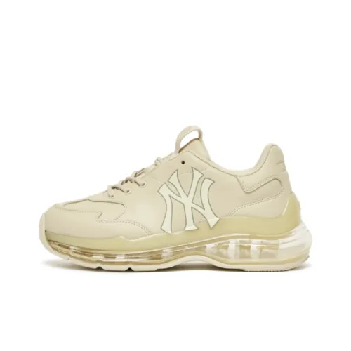 MLB Big Ball Chunky противоскользящий устойчивый к истиранию легкий низкий топ кроссовки с подошвой из тельса унисекс бежевый