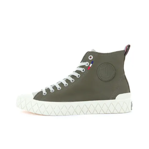 Палладий Palla Ace MID Кожа Ul Противоскользящий Устойчивый к износу Дышащий Высокие Кеды Унисекс Зеленый