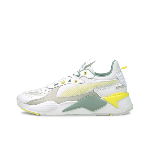 PUMA RS X Colour Theory Амортизация Баланс Устойчивость к истиранию Низкий Топ Толстая подошва Кроссовки Унисекс Желтый Белый