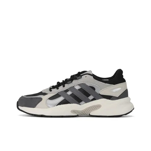 Adidas Neo Crazychaos Shadow Slip Resistant Abrasion Resistant Низкий Топ Обувь для ног с толстой подошвой Мужская Черная Серый