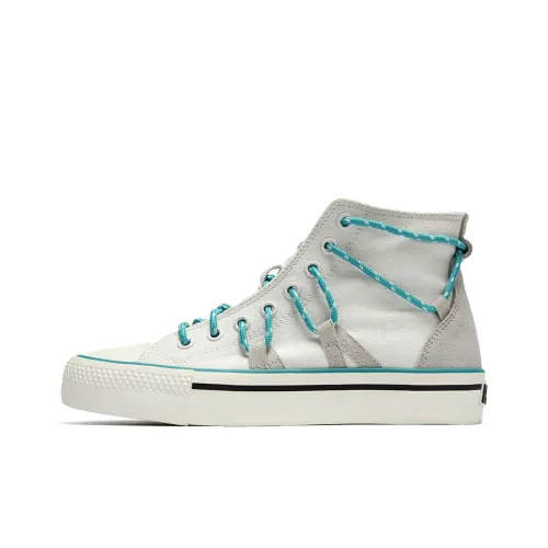 PONY Shooter Slip-resistant Abrasion-resistant Cushioning Breathable Coating High-top Trainers