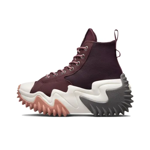 Конверс Run Star Motion CX Платформа Counter Climate High Топ Кеды Женские Бордовый