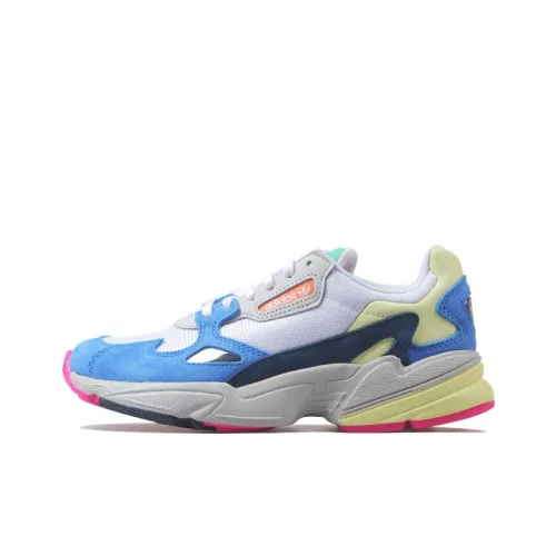 Adidas Originals Falcon Anti-Slip Lightweight Low-Top Footwear Women's White Blue