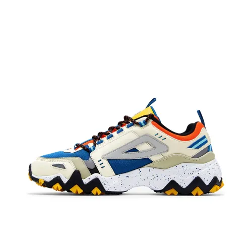 FILA Oakmont Low Топ Толстая подошва Кроссовки Мужские Синие Серые Версия для США